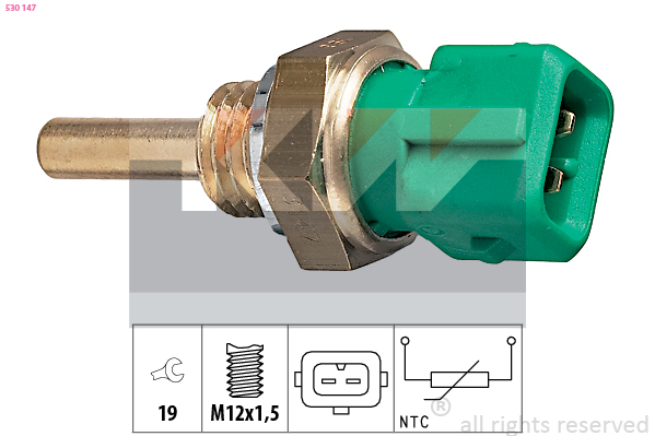 Senzor,temperatura lichid de racire 530 147 KW